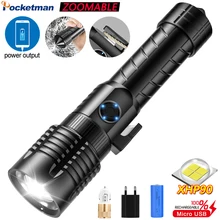 Super Bright XHP90 LED Flashlight Zoomable 3 Modes Torch Waterproof Torch Rechargeable Flashlight Window Breaker Function
Super Bright XHP90 LED Flashlight Zoomable 3 Modes Torch Waterproof Torch Rechargeable Flashlight Window Breaker Function