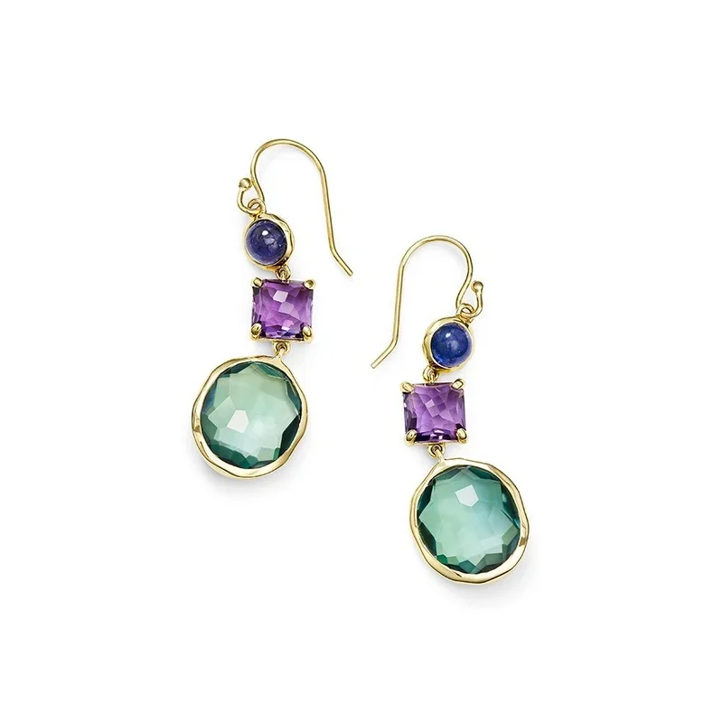 Exquisite Fashion Inlaid Turquoise, Purple Stone Yellow, Gold Pendant Earrings, Wedding Bride Celebrity Temperament Jewelry
Exquisite Fashion Inlaid Turquoise, Purple Stone Yellow, Gold Pendant Earrings, Wedding Bride Celebrity Temperament Jewelry