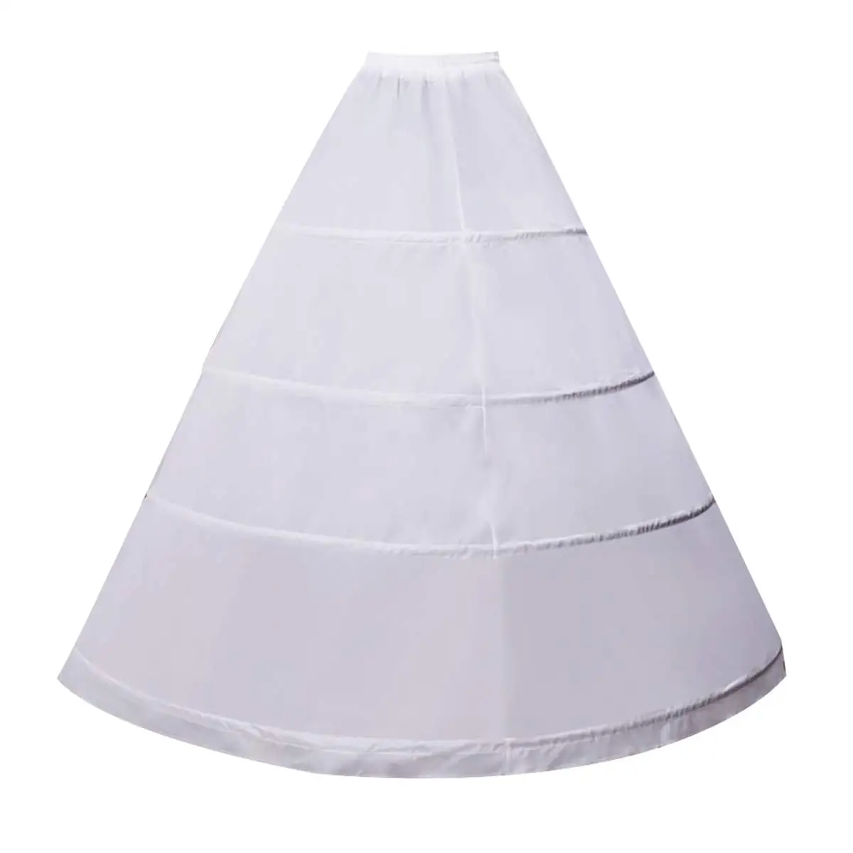 

Women Crinoline Petticoat 4 Hoop A-line Skirt Slips Floor Length Underskirt for Wedding Ball Gown Bridal Dress