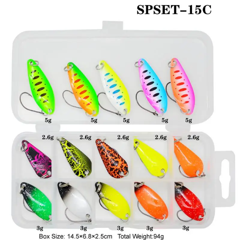 Full Of Lure Sequin Bait Effective Metal Spinner Bait For Fishing Trout Bait Popular Handmade Hard Bait Durable Premium
Full Of Lure Sequin Bait Effective Metal Spinner Bait For Fishing Trout Bait Popular Handmade Hard Bait Durable Premium