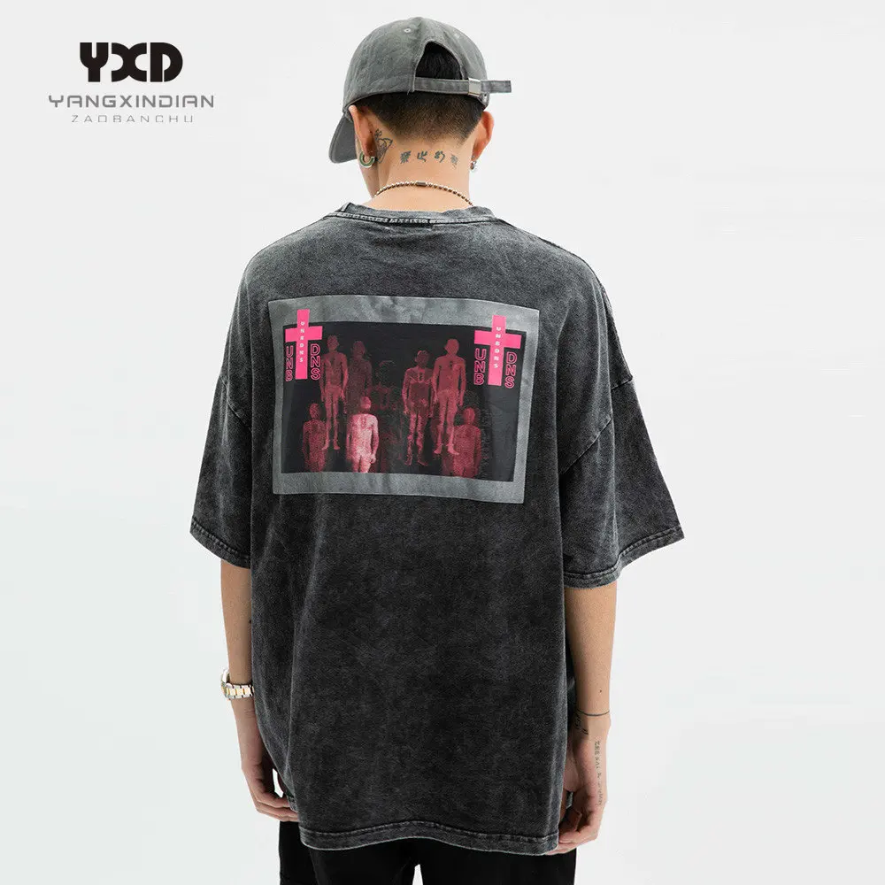 Dark Figures Print T-shirt Man Fashion Brand Short Sleeve Men Wash Old Cross Loose Tops Hip Hop Streetwear T Shirt Mens Clothing
Dark Figures Print T-shirt Man Fashion Brand Short Sleeve Men Wash Old Cross Loose Tops Hip Hop Streetwear T Shirt Mens Clothing