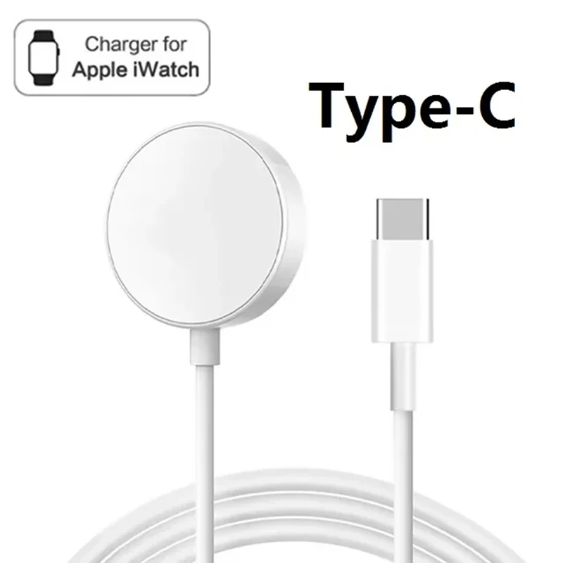 

Quick Charger For Apple Watch USB C Wireless Charger For iWatch Series 9 8 7 SE 6 5 4 3 2 1 Magnetic Fast Charging Accessories