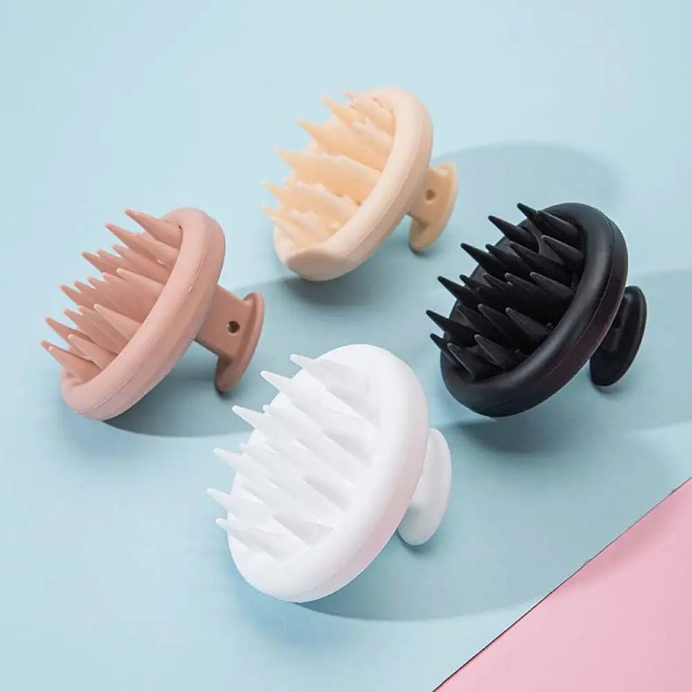 

Hair Brush Silicone Shampoo Head Scalp Massage Brush Hair Washing Comb Bath SPA Shower Brush Wet And Dry Hair Care Tool