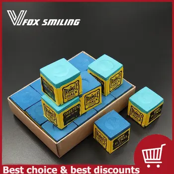 폭스 스마일 스누커 당구 초크 풀 큐 초크 오일 드라이 당구 좋은 품질의 슬립 분필 테이블 분필 상품 이미지