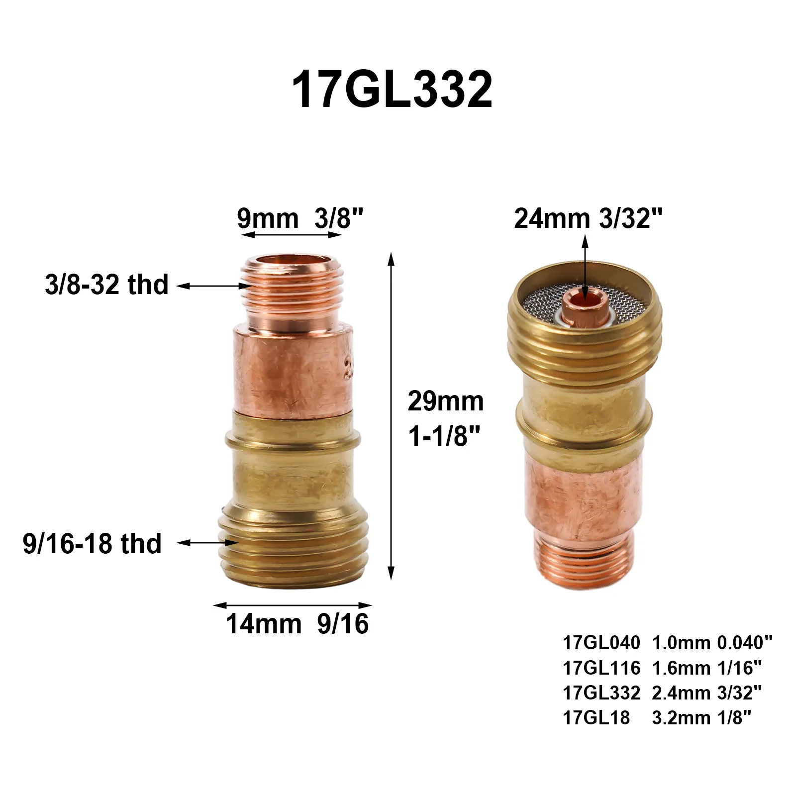 Комплект цанг для сварочных газовых линз TIG 17GL332 10N24S 3/32 & TIG аксессуары DB SR WP 17 18 26 Металлообработка
Комплект цанг для сварочных газовых линз TIG 17GL332 10N24S 3/32 & TIG аксессуары DB SR WP 17 18 26 Металлообработка