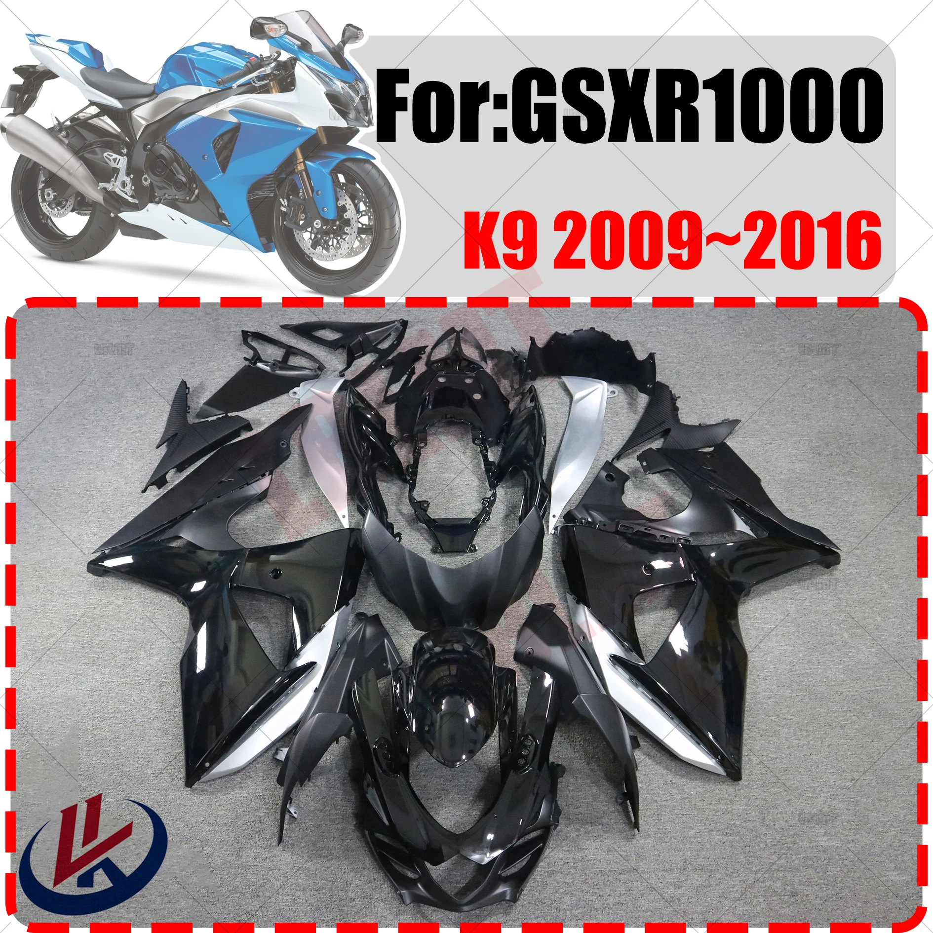 Full Body Fit Fairing Kit For Suzuki GSX R 1000 GSXR 1000 GSX-R1000 K9 2009 2010 2011 2012 2013 2014 2015 2016 K9 Full Fairing
Full Body Fit Fairing Kit For Suzuki GSX R 1000 GSXR 1000 GSX-R1000 K9 2009 2010 2011 2012 2013 2014 2015 2016 K9 Full Fairing