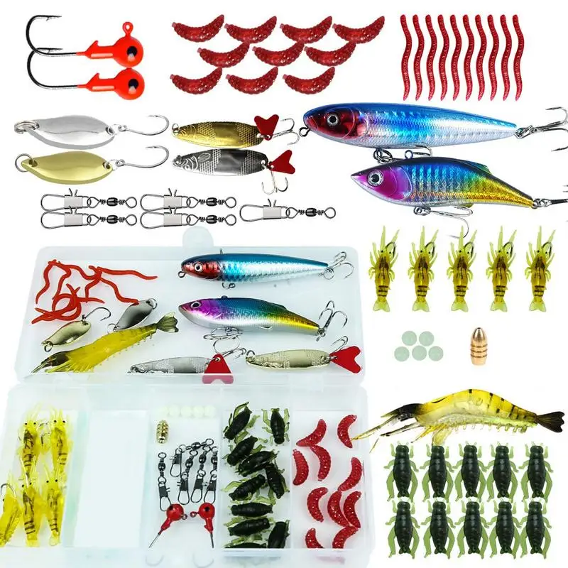 

Приманки для пресноводной рыбалки | Приманки для окуня, набор снастей | Искусственная рыбалка с коробкой для снастей, рыболовное снаряжение, свимбейт