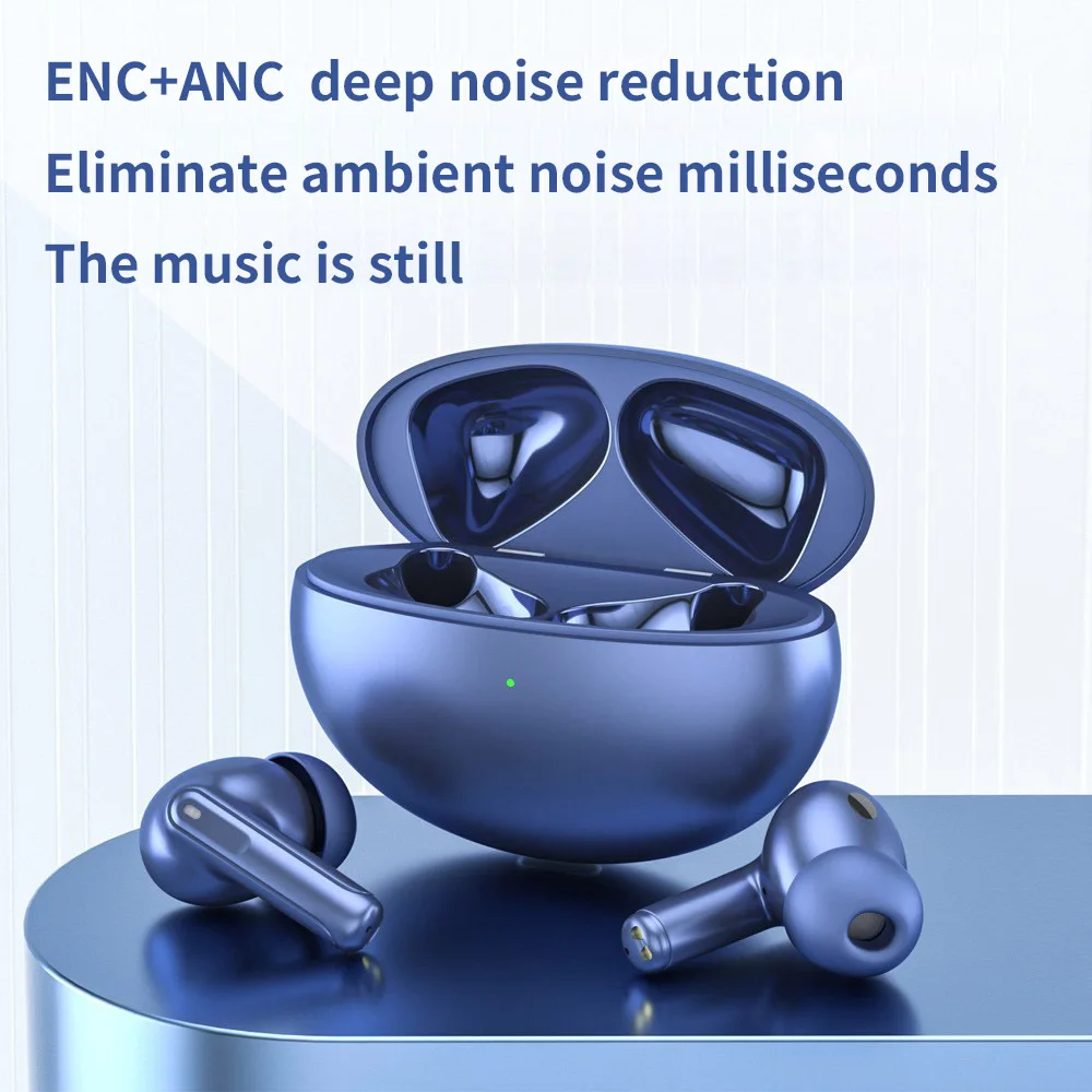 

ANC TWS Bluetooth 5.1Headphones Active Noise Canceling Wireless Headphones HiFI Stereo Headphones Ear Plugs for Oppo Reno8 Pro