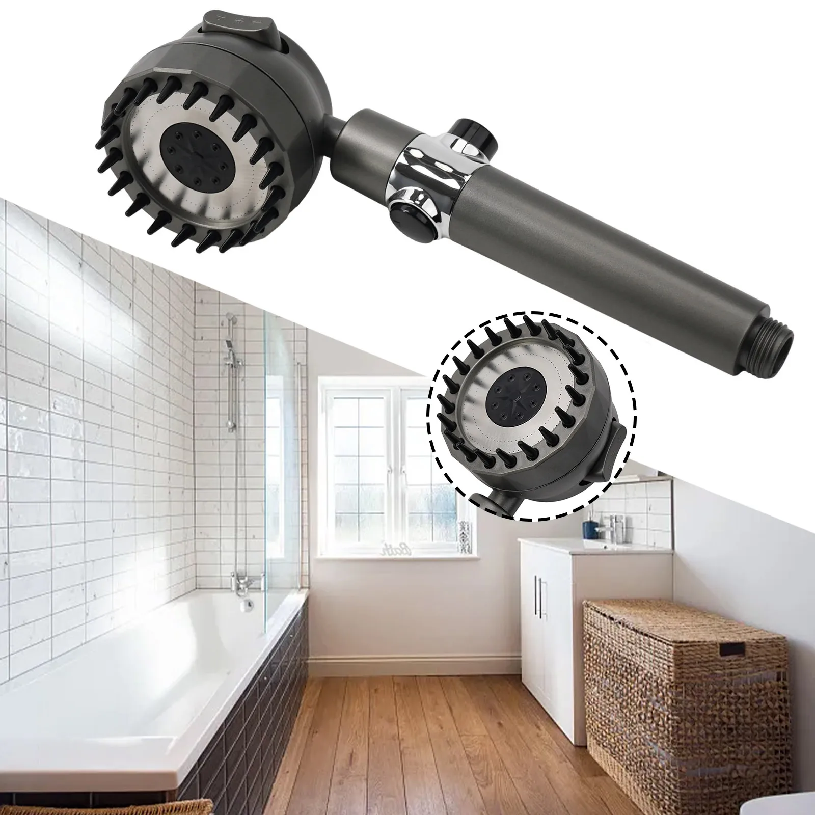 High-pressure Shower Head Shower Head Massage Shower High Pressure Water Saving Rain Shower Head ABS Shower Head Brand New
High-pressure Shower Head Shower Head Massage Shower High Pressure Water Saving Rain Shower Head ABS Shower Head Brand New
