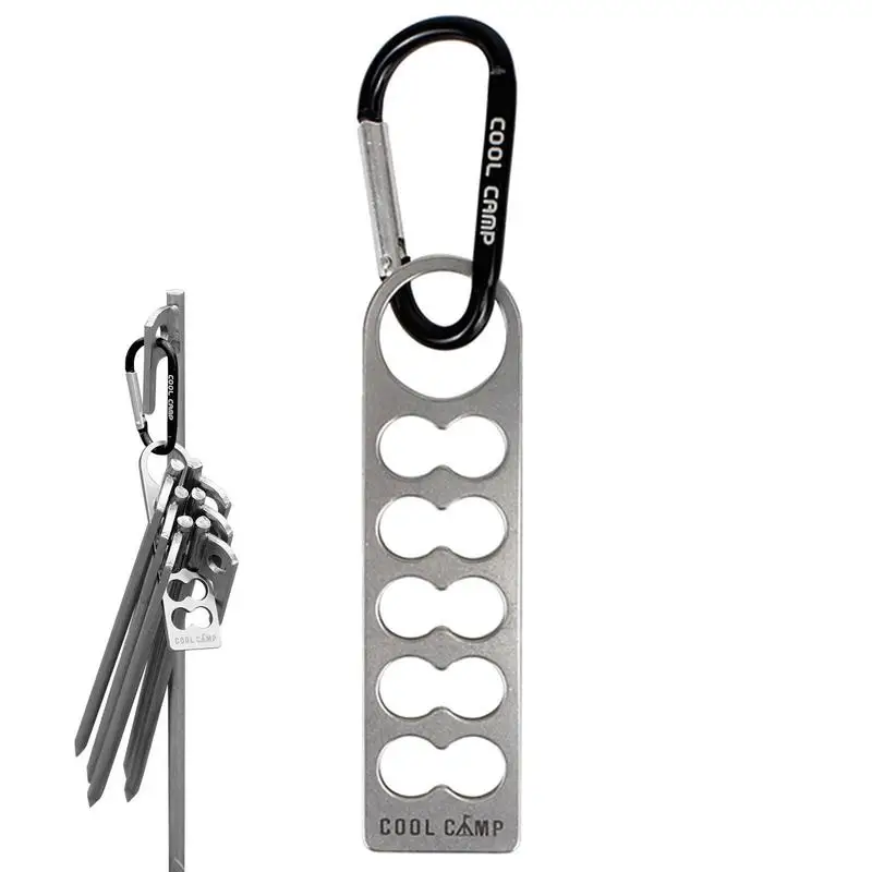 Tent Peg Holder Aluminum Camping Stake Organizer Tent Nail Aluminum Organizer Multifunctional Tent Hook Storage Bag Portable
Tent Peg Holder Aluminum Camping Stake Organizer Tent Nail Aluminum Organizer Multifunctional Tent Hook Storage Bag Portable