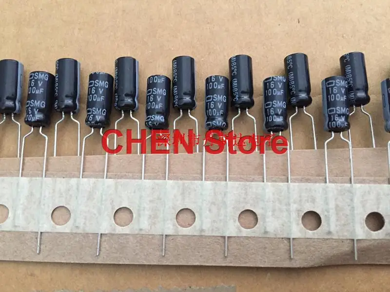 

50PCS Original Japan NIPPON SMG 16V100UF 5X11mm 85 degrees CHEMI-CON electrolytic capacitors NCC smg 100UF 16V