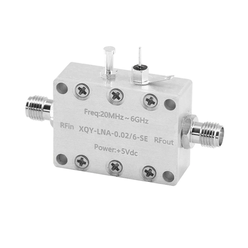 

0.02 - 6Ghz LNA Low Noise Amplifier High Linear And High Gain RF Preamplifier With SMA Female Connector Spare Parts Accessories