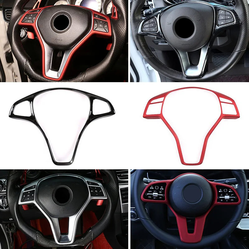 

Car Steering Wheel Control Switch Button Trim Frame Interior Accessories For Mercedes-Benz A B C E CLA GLA GLC GLB GLE GLS Class