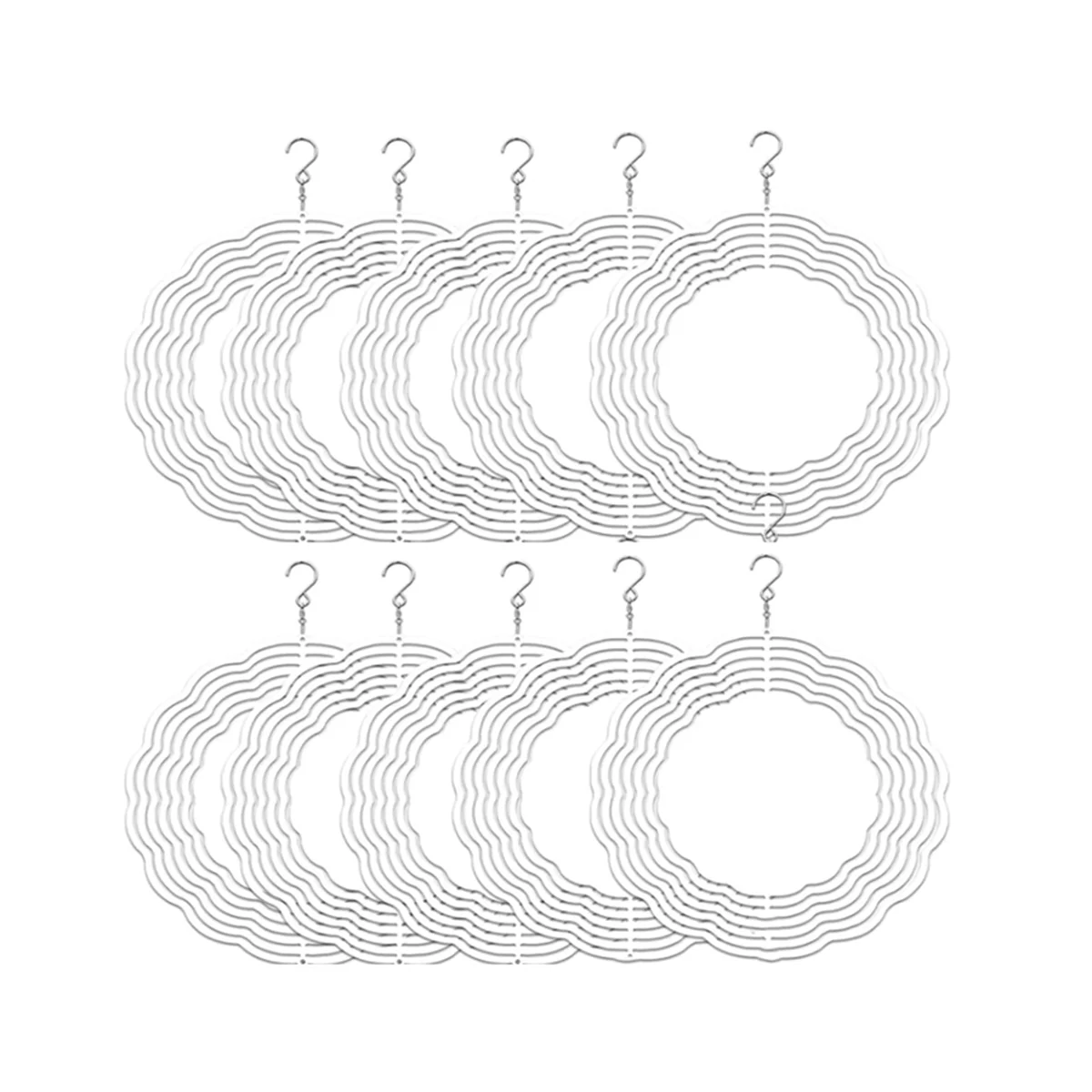 10Pcs 8 Inch Sublimation Wind Spinner Blanks 3D Wind Spinners Hanging Wind Spinners for Indoor Outdoor Garden Decoration
10Pcs 8 Inch Sublimation Wind Spinner Blanks 3D Wind Spinners Hanging Wind Spinners for Indoor Outdoor Garden Decoration