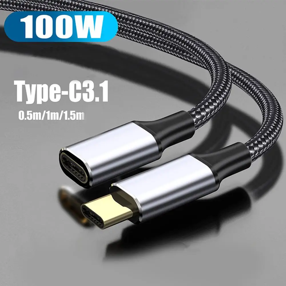 

USB C Extension Cable Male To Female 10Gbps Gen2 USB3.1 Data Cord Quick Charging For Sumsung Pro Laptop U1H8