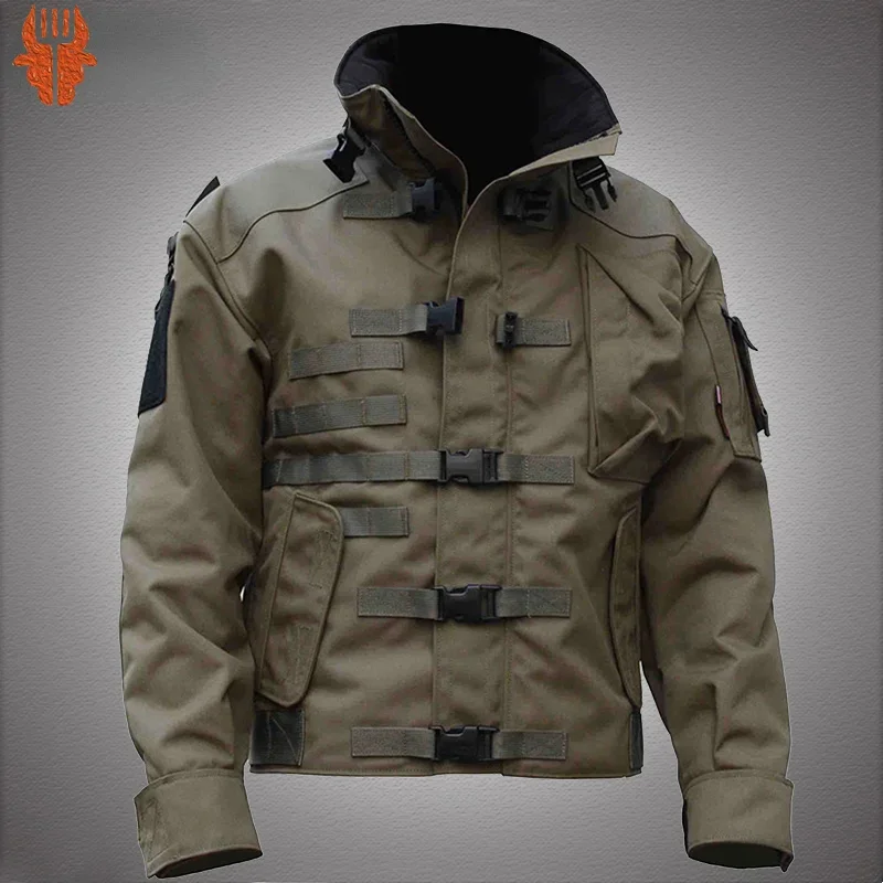 Tactical Wear-resisting Jacket Men Military Special Agent Windproof Waterproof Multi-pocket Cargo Jackets Outdoor Combat Coat
Tactical Wear-resisting Jacket Men Military Special Agent Windproof Waterproof Multi-pocket Cargo Jackets Outdoor Combat Coat