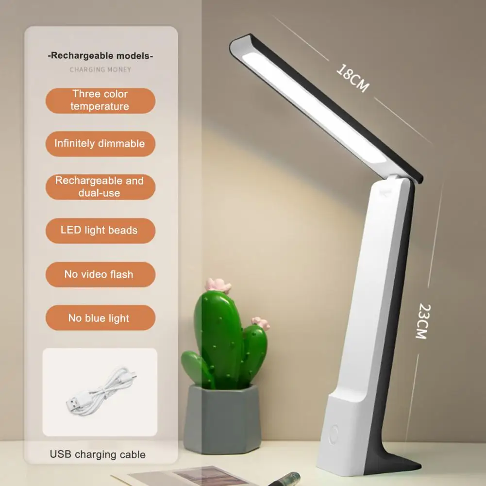LED Reading Light Non-Glaring LED Table Lamp Rechargeable Folding Type Desk Light Portable Reading Lamp Eye Protection
LED Reading Light Non-Glaring LED Table Lamp Rechargeable Folding Type Desk Light Portable Reading Lamp Eye Protection