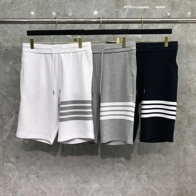 TB BROWIN Men Shorts Summer Striped Casual Pants Elastic Waist Striped Women Cotton Shorts Korean Design
TB BROWIN Men Shorts Summer Striped Casual Pants Elastic Waist Striped Women Cotton Shorts Korean Design