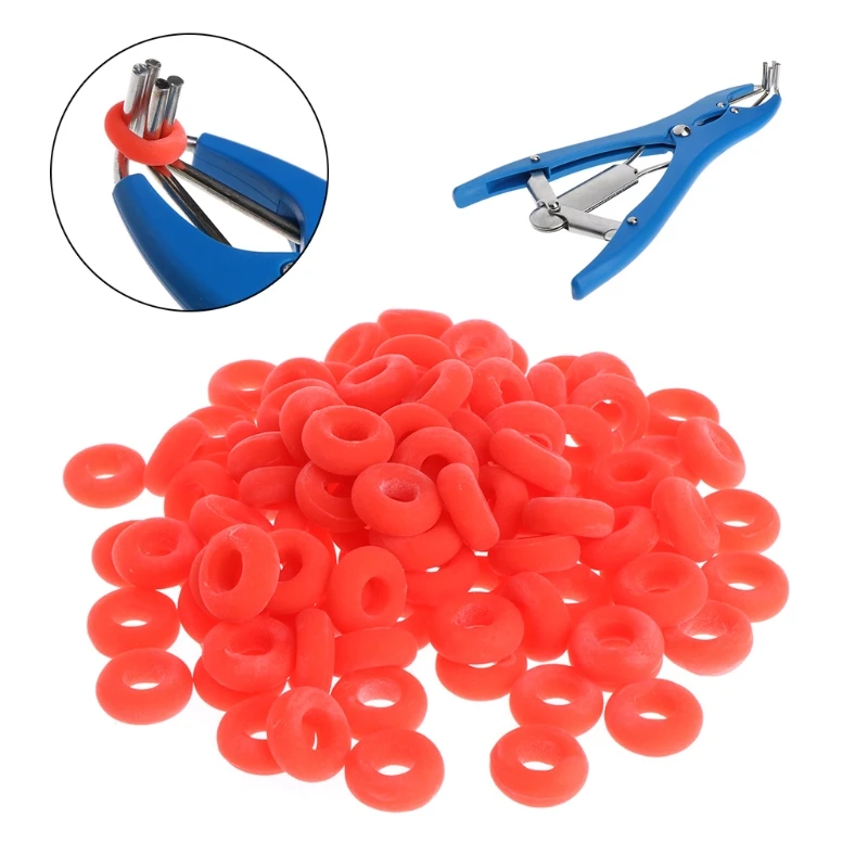 100 Pcs Castration Rubber Ring Pliers Accessories Elastic Reusable Tail Cutting New Dropship
100 Pcs Castration Rubber Ring Pliers Accessories Elastic Reusable Tail Cutting New Dropship