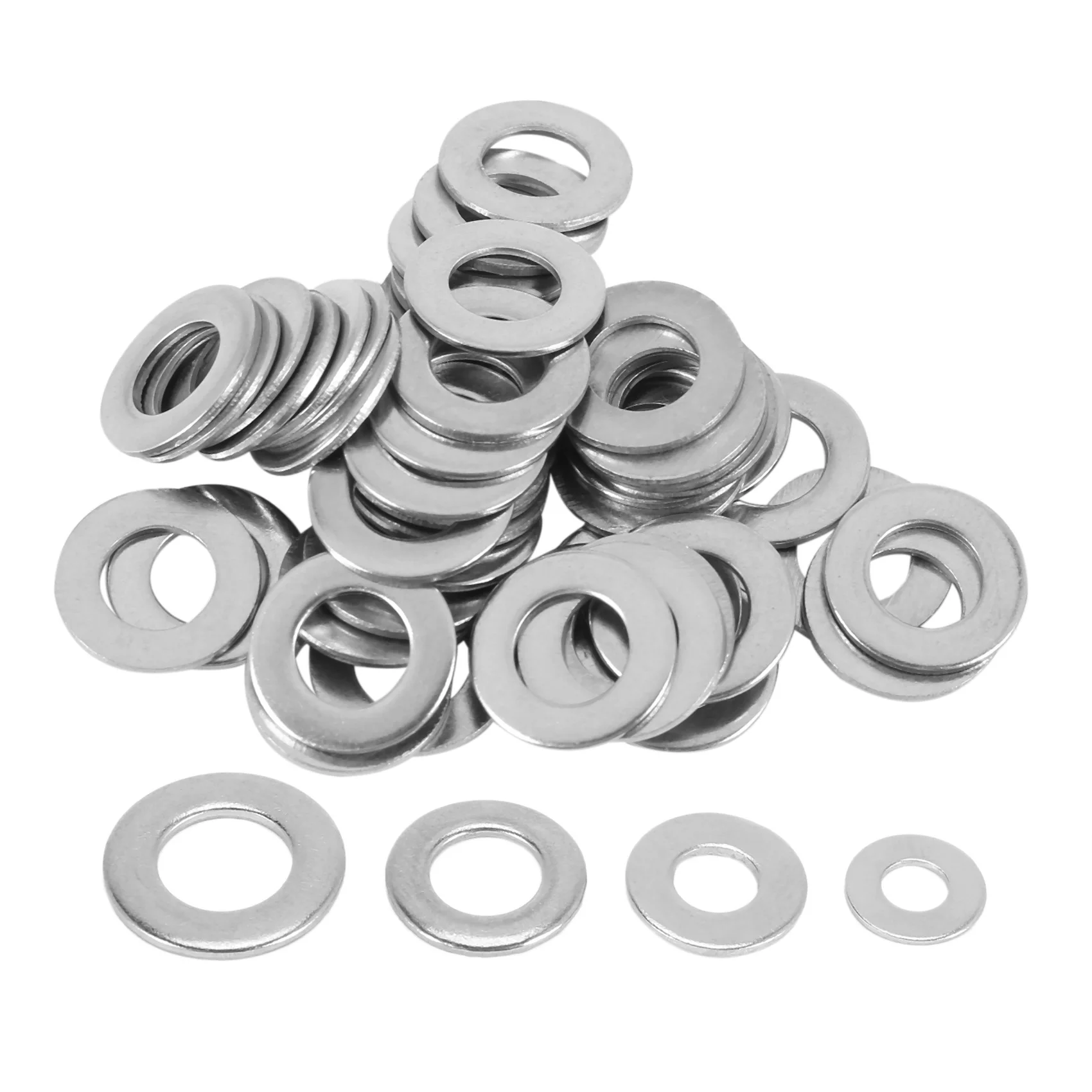 Metric Washer Mixed (200 Pack) M3 M4 M5 & M6 Form A Thick Flat Washers Stainless Steel
Metric Washer Mixed (200 Pack) M3 M4 M5 & M6 Form A Thick Flat Washers Stainless Steel