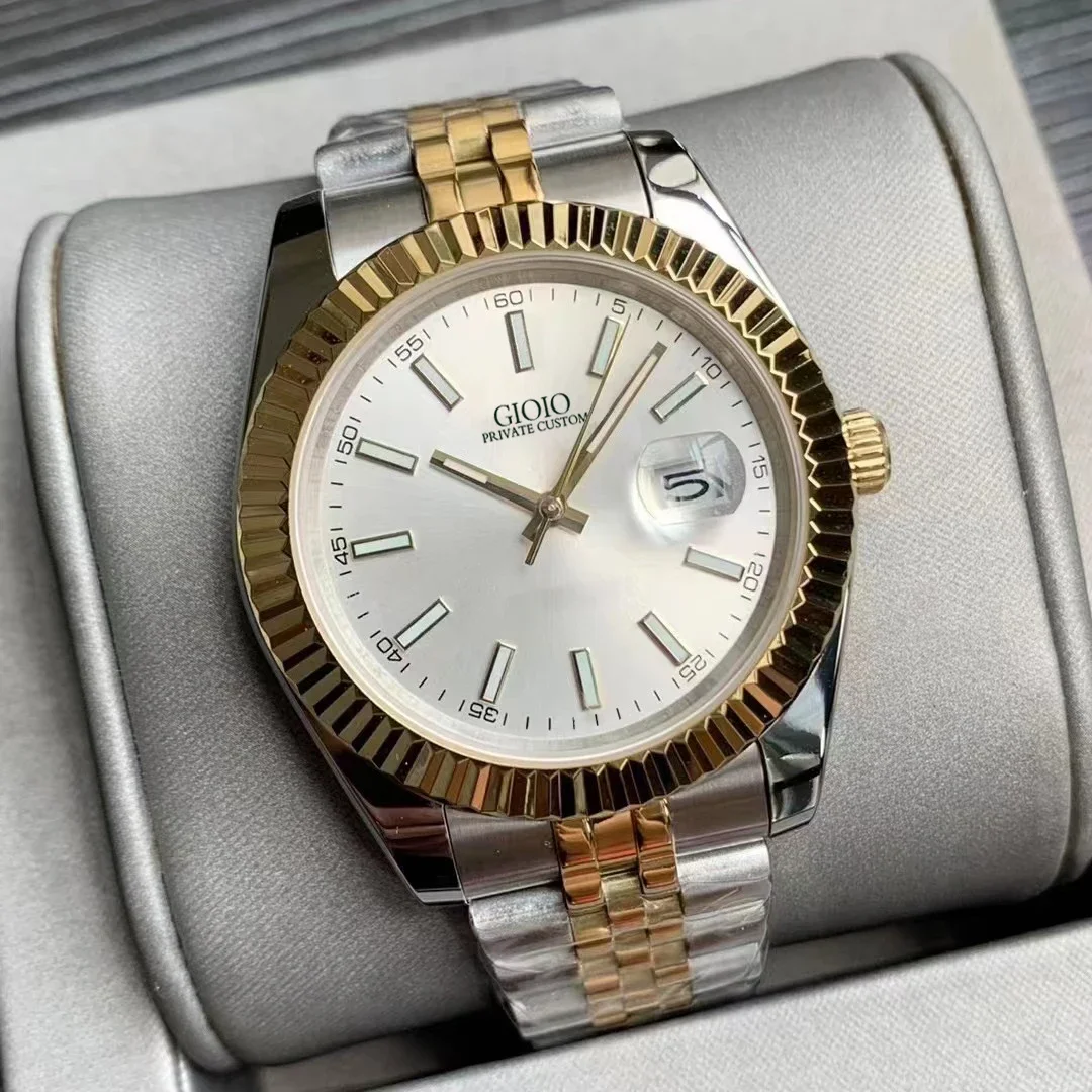 Luxury Mens Womens Automatic Mechanical Watch Stainless Steel Calendar Gold Yellow Rose Black White Classic Wristwatch
Luxury Mens Womens Automatic Mechanical Watch Stainless Steel Calendar Gold Yellow Rose Black White Classic Wristwatch