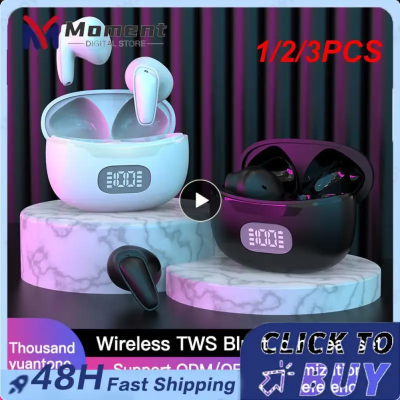 1/2/3PCS NEW Wireless 5.2 Earphone Touch Control Headset with Mic Sport Earphones Waterproof Earbuds LED 
1/2/3PCS NEW Wireless 5.2 Earphone Touch Control Headset with Mic Sport Earphones Waterproof Earbuds LED