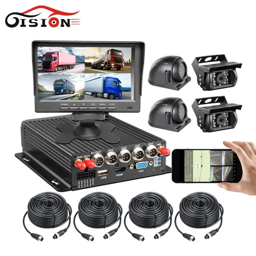 GISION Factory ODM/OEM 4G GPS WIFI Vehicle Surveillance Security 4CH Kit Car Bus CCTV Mobile DVR
GISION Factory ODM/OEM 4G GPS WIFI Vehicle Surveillance Security 4CH Kit Car Bus CCTV Mobile DVR