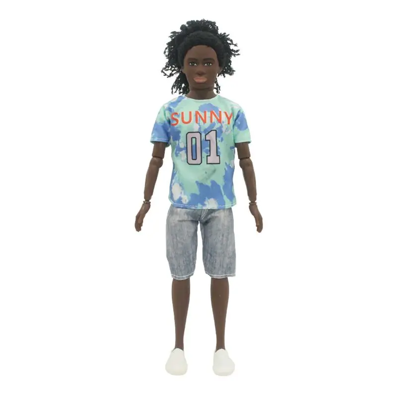 

Black Dolls Wholesale Items 10 Pieces / Lot Kids Toys Fast Shipping Things Man Male Figures For Collection Best DIY Present