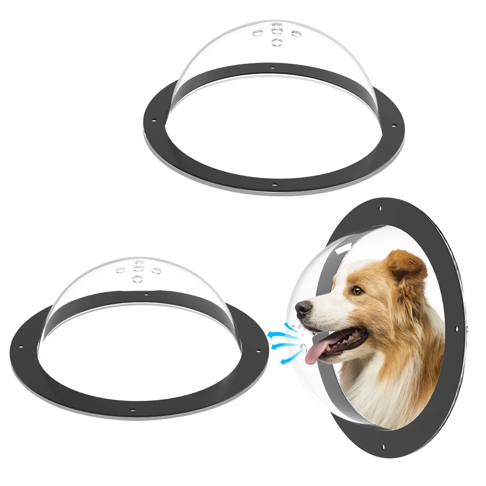 Acrylic Dog Fence Window,Clear Pet Dome View with Air Holes,Bubble Peek Window Playground Doggie Cat Pet Fence Safe Window
Acrylic Dog Fence Window,Clear Pet Dome View with Air Holes,Bubble Peek Window Playground Doggie Cat Pet Fence Safe Window