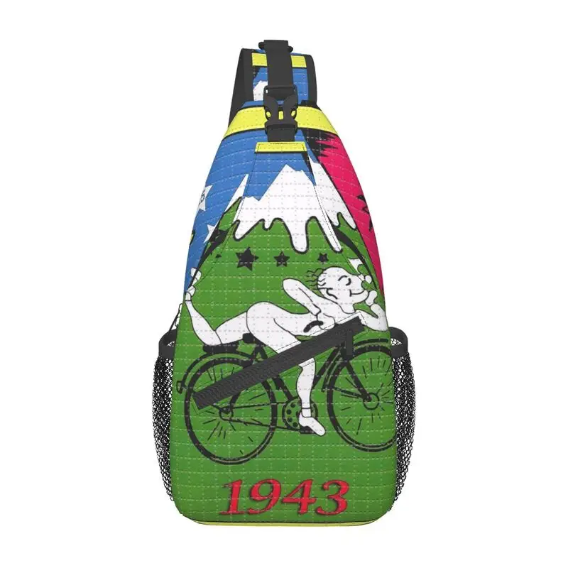 Albert Hoffman LSD Bicycle Day Sling Bags for Men Fashion Acid Blotter Party Shoulder Crossbody Chest Backpack Traveling Daypack
Albert Hoffman LSD Bicycle Day Sling Bags for Men Fashion Acid Blotter Party Shoulder Crossbody Chest Backpack Traveling Daypack