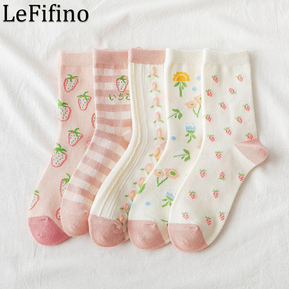 Women Socks Funny Happy Fruit Strawberry Kawaii Cute Harajuku Trend Street Style Student Warm Cotton Socks Female Pink Girl Gift
Women Socks Funny Happy Fruit Strawberry Kawaii Cute Harajuku Trend Street Style Student Warm Cotton Socks Female Pink Girl Gift
