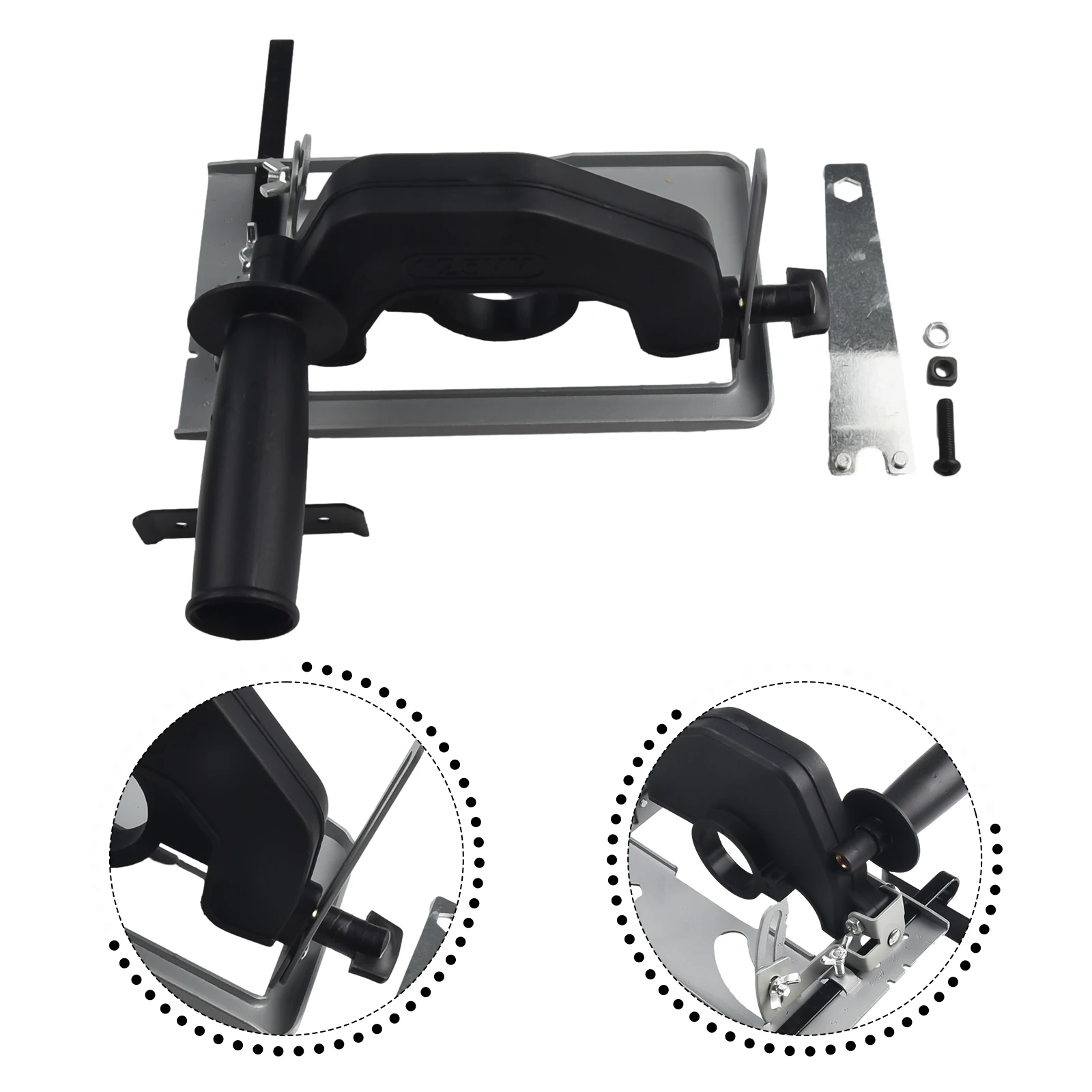 1 Set Angle Grinder Base Bracket 0-45° Angle Range Within 125mm Diameter 40mm Depth Cutting Woodworking Table Tool With Guide
1 Set Angle Grinder Base Bracket 0-45° Angle Range Within 125mm Diameter 40mm Depth Cutting Woodworking Table Tool With Guide