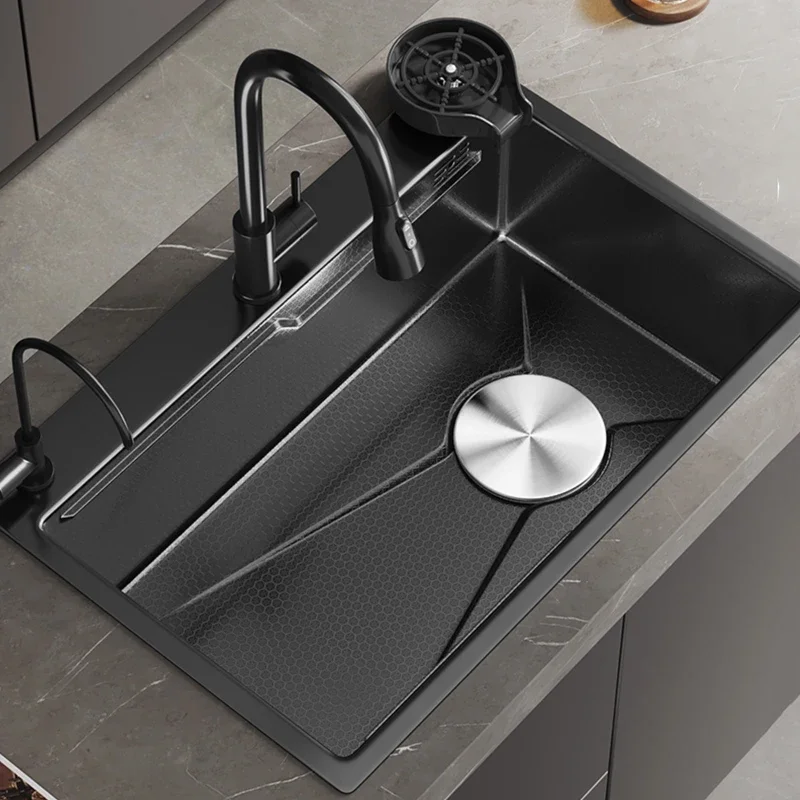 304 Stainless Steel Kitchen Sink Large Single Undercounter Topmount Handmade Wash Basin Drain Accessories For Kitchen Fixture
304 Stainless Steel Kitchen Sink Large Single Undercounter Topmount Handmade Wash Basin Drain Accessories For Kitchen Fixture