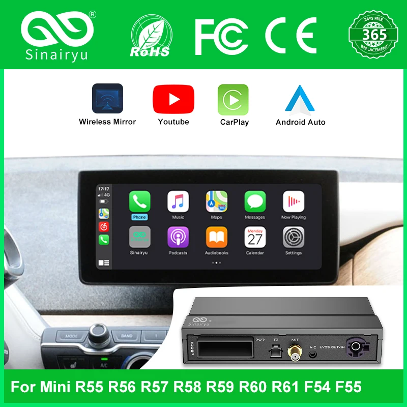 Wireless Apple CarPlay Android Auto Interface for BMW i3 i8 NBT EVO System 2012-2020 with Mirror Link AirPlay Car Play Function
Wireless Apple CarPlay Android Auto Interface for BMW i3 i8 NBT EVO System 2012-2020 with Mirror Link AirPlay Car Play Function