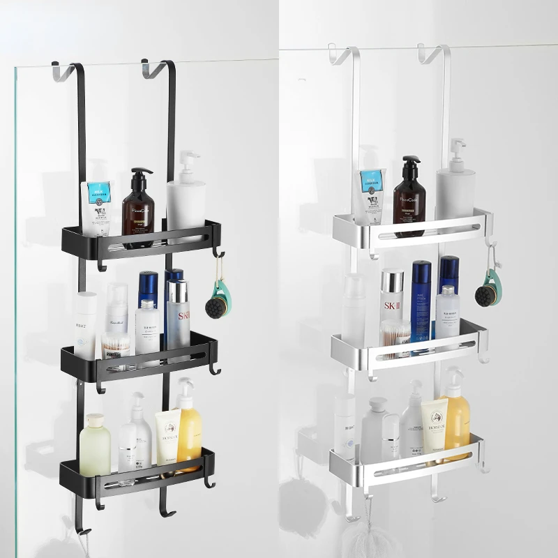 Black Hanging Bathroom Shelves Bathroom Shelf Organizer Nail-free Shampoo Holder Storage Shelf Rack Bathroom Basket Holder
Black Hanging Bathroom Shelves Bathroom Shelf Organizer Nail-free Shampoo Holder Storage Shelf Rack Bathroom Basket Holder