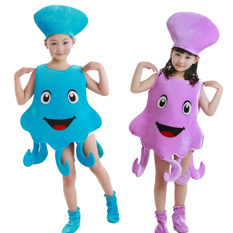 

New children's octopus play costume Halloween animal show costume party kindergarten activity drama show costume parent-child