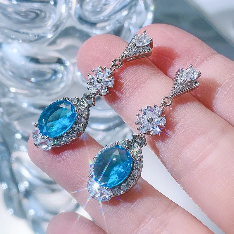 100% S925 Sterling Silver Aros Mujer Oreja Sapphire Sapphire Gemstone Fine Orecchini Bizuteria Silver 925 Jewelry Pure Sapphire
100% S925 Sterling Silver Aros Mujer Oreja Sapphire Sapphire Gemstone Fine Orecchini Bizuteria Silver 925 Jewelry Pure Sapphire