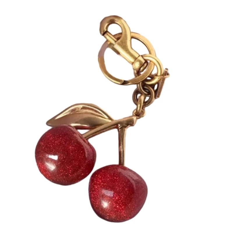 Stylish Cherry Bag Charm Versatile Keychain Pendant Eye Catching Cherry Keychain Charm Fashionable Bag or Key Accessory
Stylish Cherry Bag Charm Versatile Keychain Pendant Eye Catching Cherry Keychain Charm Fashionable Bag or Key Accessory