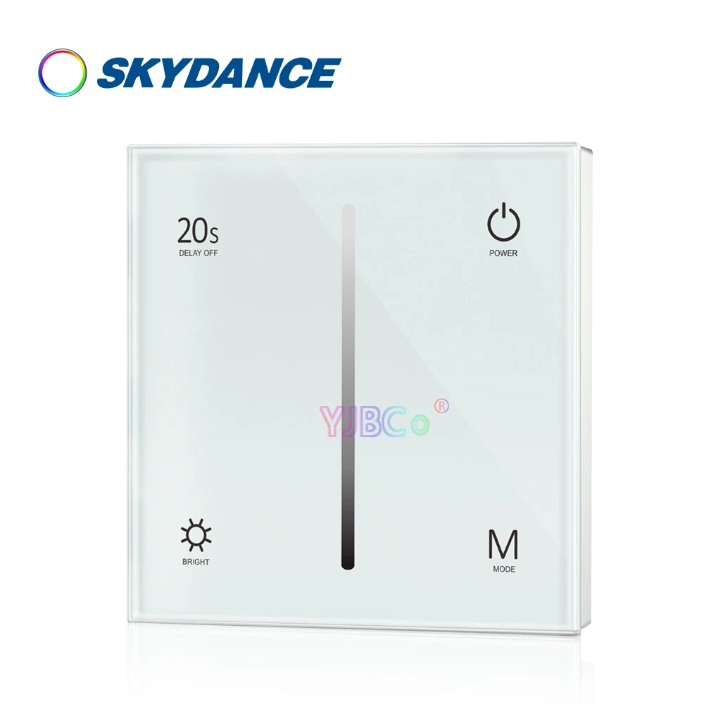 

S1-T 110V-220V AC Triac Touch Glass Panel Dimmer glass dimming panel switch For single color dimmable LED lamp tape strip