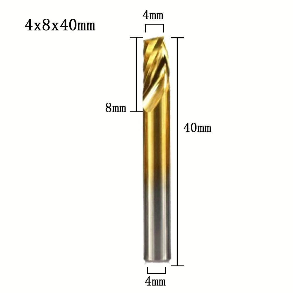Brand New Milling Cutter Accessories 1 Pcs 40-55mm 4mm Shank CNC Router Bits Carbide Tungsten Engraving Power Tools
Brand New Milling Cutter Accessories 1 Pcs 40-55mm 4mm Shank CNC Router Bits Carbide Tungsten Engraving Power Tools