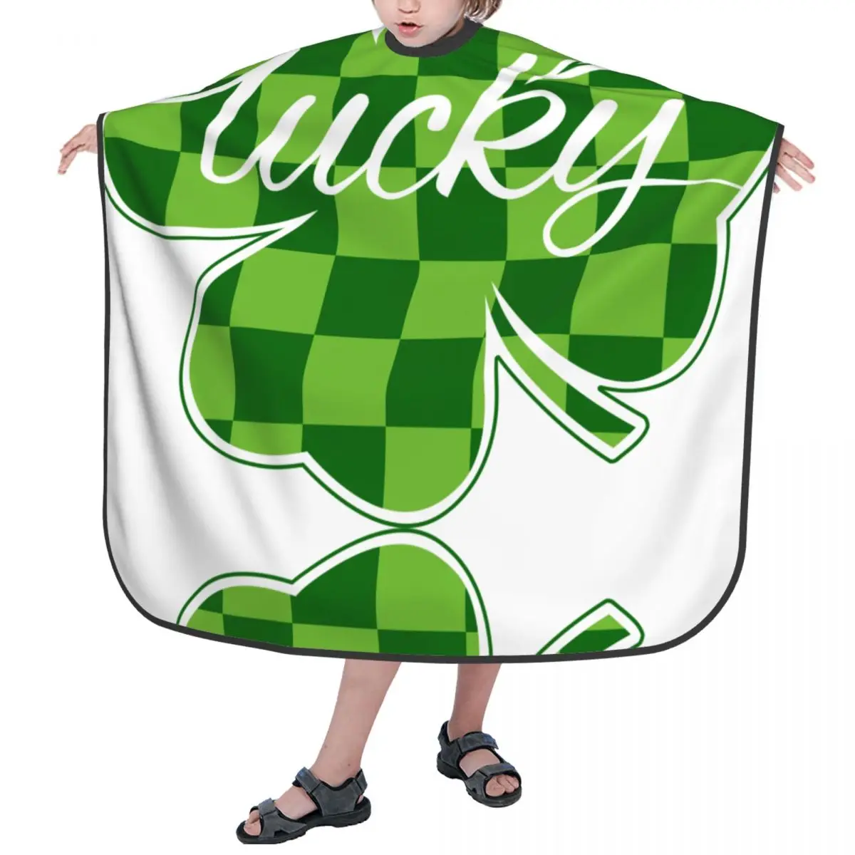 Парикмахерская накидка, Парикмахерская накидка из полиэстера, водонепроницаемый и устойчивый к пятнам фартук, Парикмахерская накидка с клевером
Парикмахерская накидка, Парикмахерская накидка из полиэстера, водонепроницаемый и устойчивый к пятнам фартук, Парикмахерская накидка с клевером