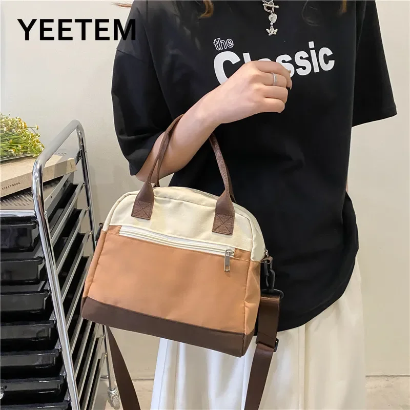 Новинка 2023, вместительная нейлоновая сумка контрастной расцветки для девушек, дорожная Диагональная Сумка через плечо для поездок
Новинка 2023, вместительная нейлоновая сумка контрастной расцветки для девушек, дорожная Диагональная Сумка через плечо для поездок