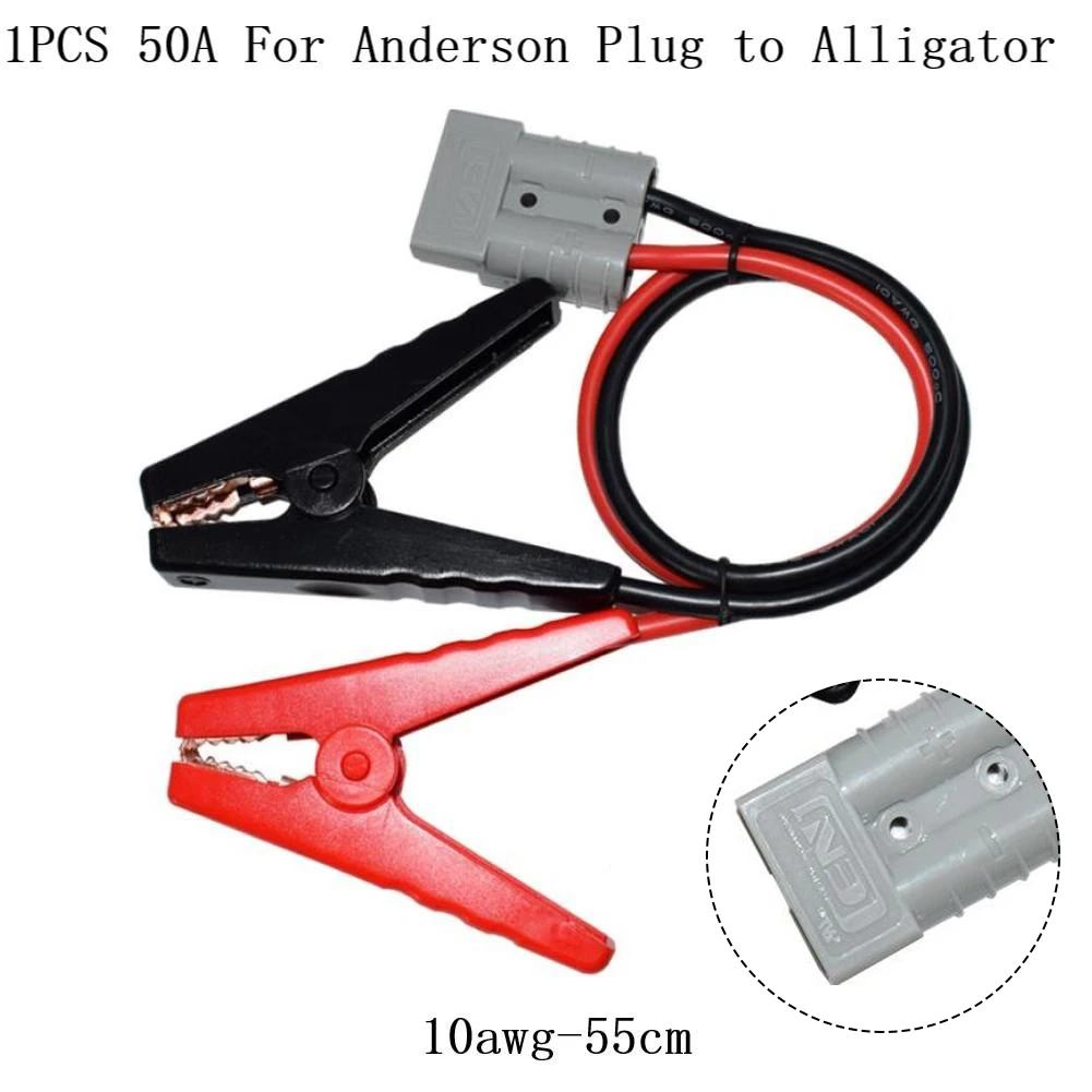 Alligator Clip 50A FOR Anderson Connector Car Cable 10AWG with Alligator Clips for Two Batteries and Heavy Duty
Alligator Clip 50A FOR Anderson Connector Car Cable 10AWG with Alligator Clips for Two Batteries and Heavy Duty