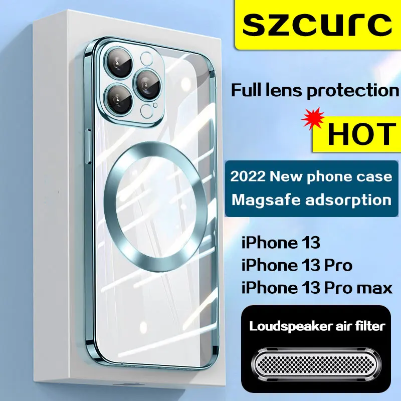 Новый высококачественный Роскошный чехол magsafe для iPhone 14 Pro Max iphone 12 13, Ультратонкий защитный чехол с магнитной присоской и защитой от падения
Новый высококачественный Роскошный чехол magsafe для iPhone 14 Pro Max iphone 12 13, Ультратонкий защитный чехол с магнитной присоской и защитой от падения