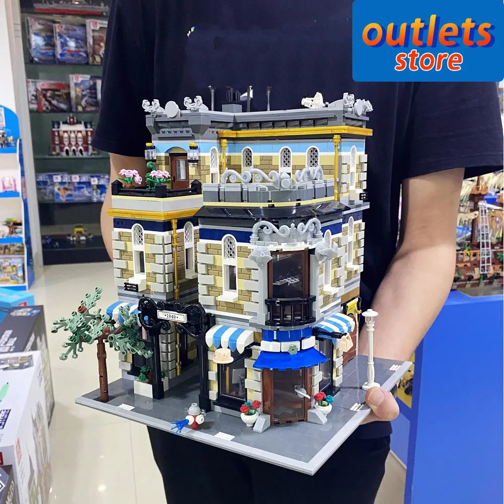 JIESTAR 89121 Creative Expert Street View Hat Shop Moc Bricks Modular Building Blocks House Model Boy Toys Garden Center 3140PCS
JIESTAR 89121 Creative Expert Street View Hat Shop Moc Bricks Modular Building Blocks House Model Boy Toys Garden Center 3140PCS
