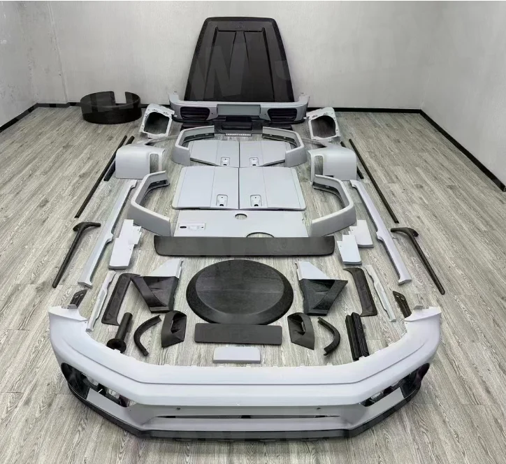 JCHEY Dry Carbon Fiber Body Kits for Benz W464 G350 G500 G63 2019-2024 Front Lip Rear Diffuser Trunk Lip Spoiler Side Skirt JCHEY Dry Carbon Fiber Body Kits for Benz W464 G350 G500 G63 2019-2024 Front Lip Rear Diffuser Trunk Lip Spoiler Side Skirt