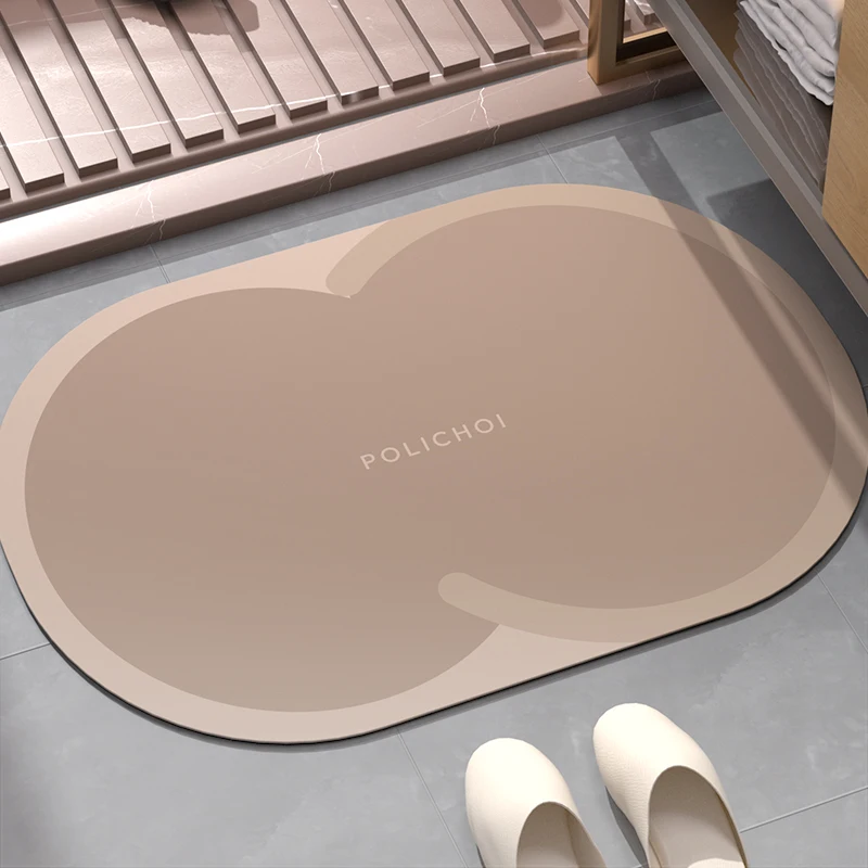 Однотонный роскошный диатомит, напольный коврик для ванной, противоскользящий Быстросохнущий коврик для ванной 
Однотонный роскошный диатомит, напольный коврик для ванной, противоскользящий Быстросохнущий коврик для ванной