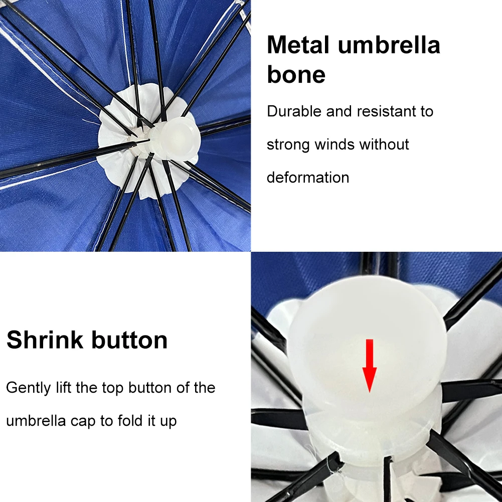 Head Umbrella Hat Elastic Headband Umbrella Waterproof Sunscreen Shade Umbrella Hat Adjustable for Camping Fishing Golf: 3 - 5 Days Free Delivery Only UK Head Umbrella Hat Elastic Headband Umbrella Waterproof Sunscreen Shade Umbrella Hat Adjustable for Camping Fishing Golf: 3 - 5 Days Free Delivery Only UK