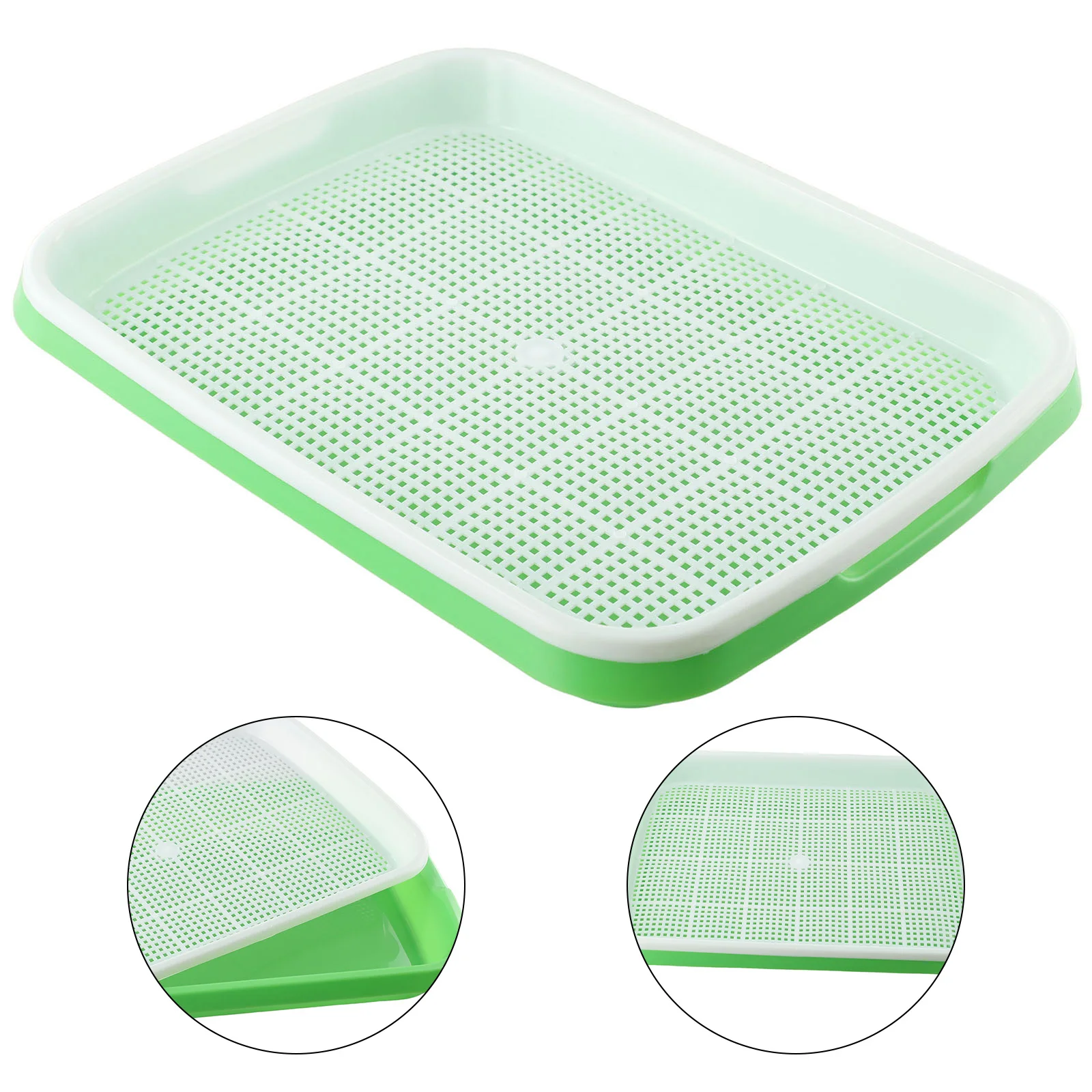 Double Layer Hydroponics Tray For Nursery Pots, Ideal For Growing Microgreens & Sprouts, Beginners & Advanced Level Gardening
Double Layer Hydroponics Tray For Nursery Pots, Ideal For Growing Microgreens & Sprouts, Beginners & Advanced Level Gardening