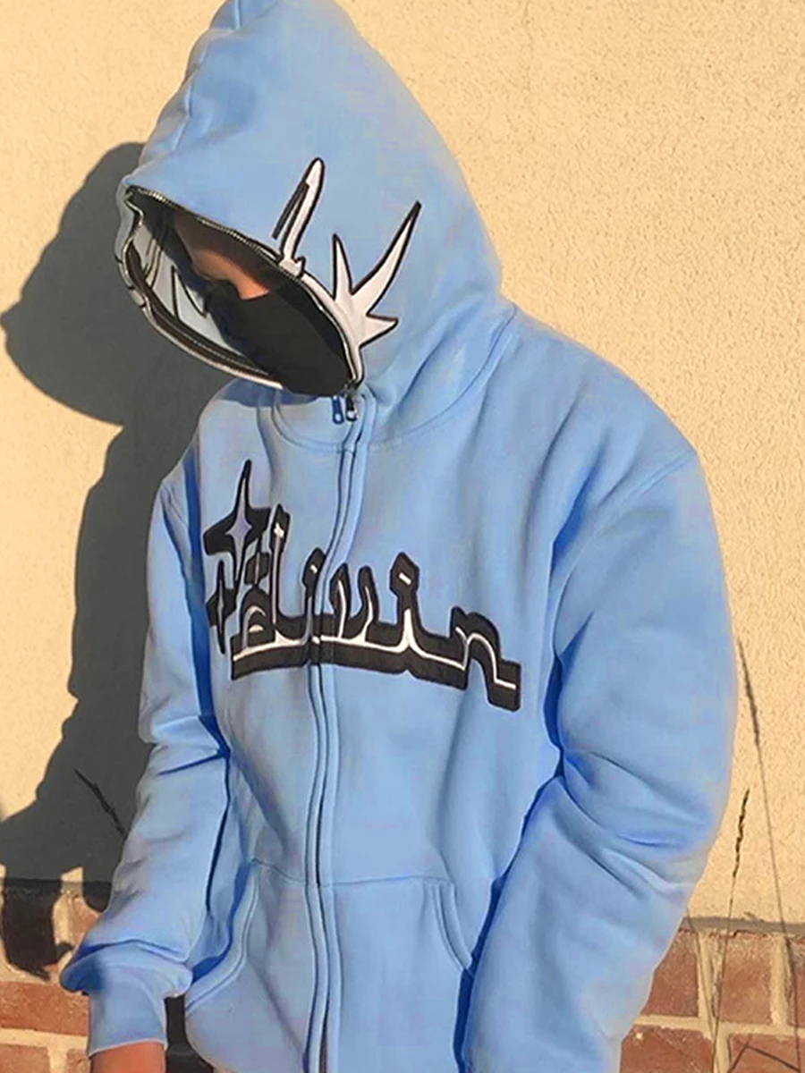 style letter printed cardigan hooded hoodie couple style loose fitting top for men and women
style letter printed cardigan hooded hoodie couple style loose fitting top for men and women